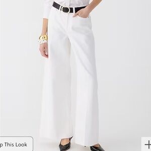 J.Crew High-rise Super Wide-leg Jeans in White Womens Size 31 and 32 NEW BX951